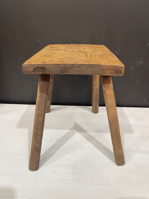 Vintage Hungarian Milking Stool  #7299