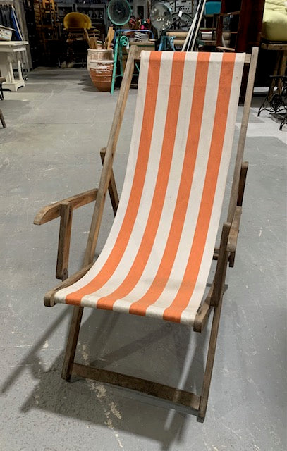 Vintage European Deck Chair  #4995