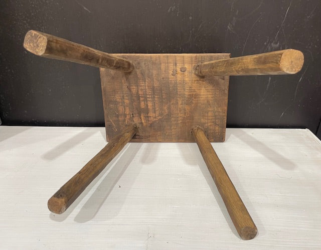 Vintage Hungarian Milking Stool  #7299