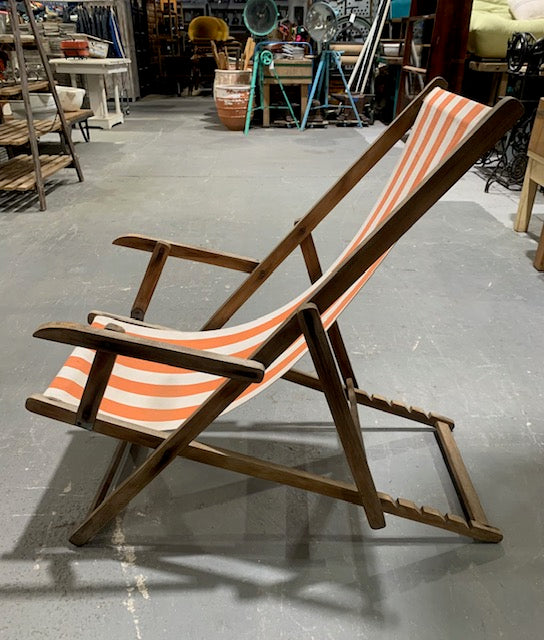 Vintage European Deck Chair  #4995