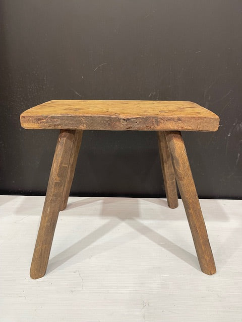 Vintage Hungarian Milking Stool  #7300