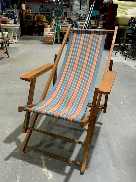 Vintage European Deck Chair  #4996