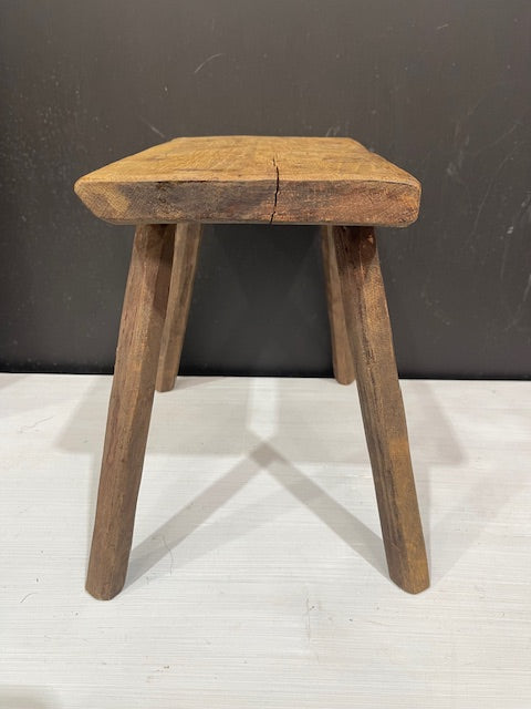 Vintage Hungarian Milking Stool  #7300