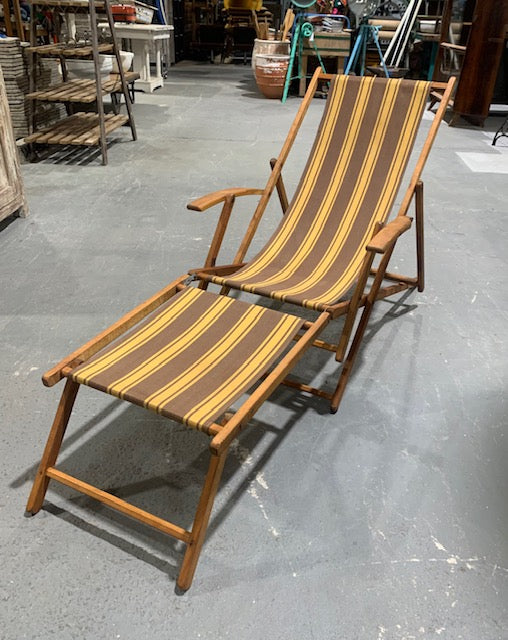 Vintage European Deck Chair  #4997