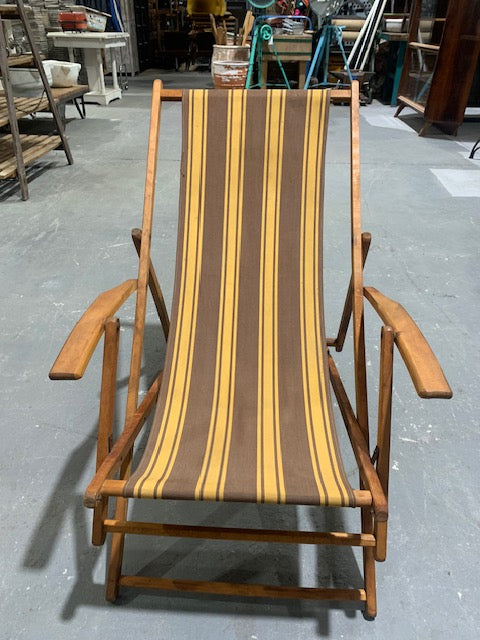 Vintage European Deck Chair 4997 Fossil Vintage Australia