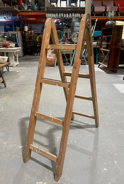Vintage  Wooden Step Ladder  #4999