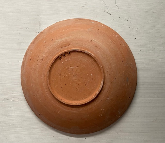 Vintage Romanian  Glazed Ceramic Plate  #7306