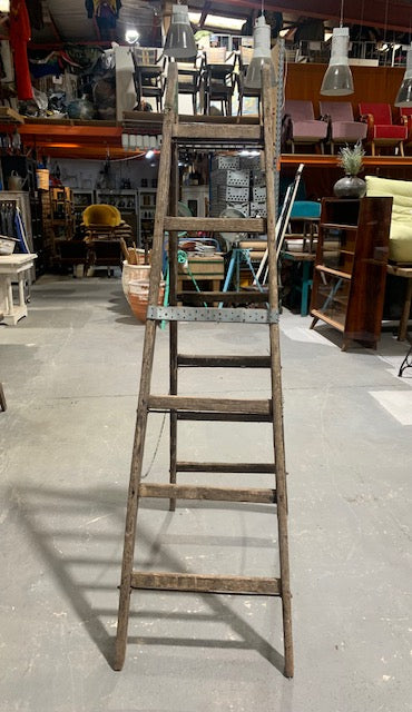 Rustic  Wooden Step Ladder  #5000