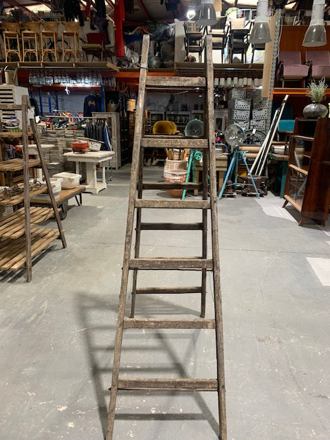 Rustic  Wooden Step Ladder  #5000