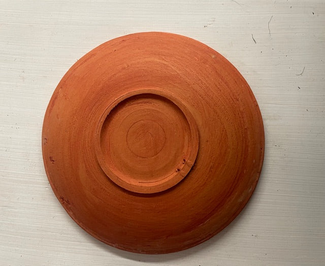 Vintage Romanian  Glazed Ceramic Plate  #7307