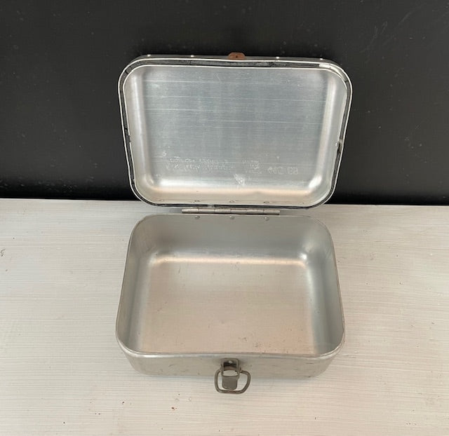 Vintage Aluminium Army First Aid Box  #7311