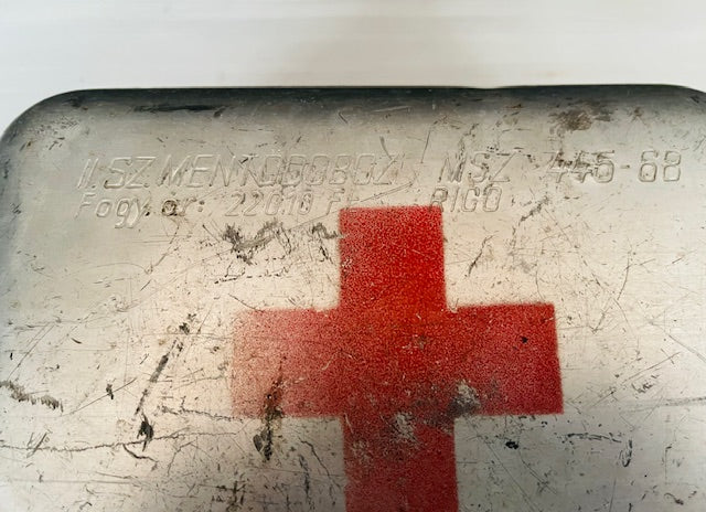Vintage Aluminium Army First Aid Box  #7311