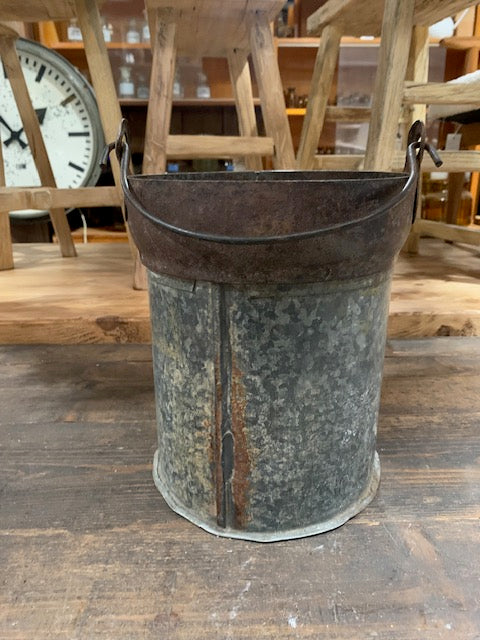 Vintage  Galvanised Bucket Planter #5005