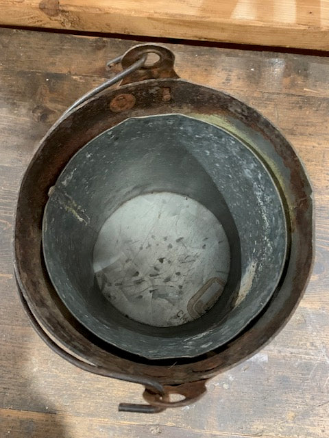 Vintage  Galvanised Bucket Planter #5005