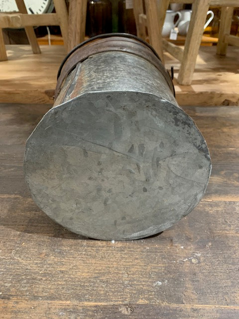 Vintage  Galvanised Bucket Planter #5005