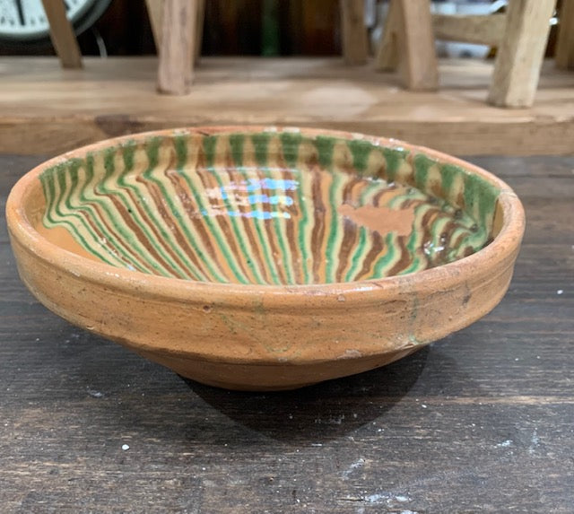 Old  Hungarian Terracotta Bowl #5008