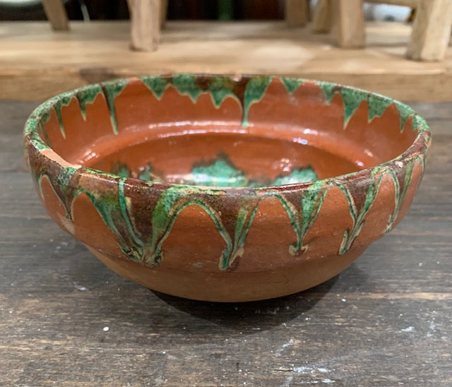 Old  Hungarian Terracotta Bowl #5009