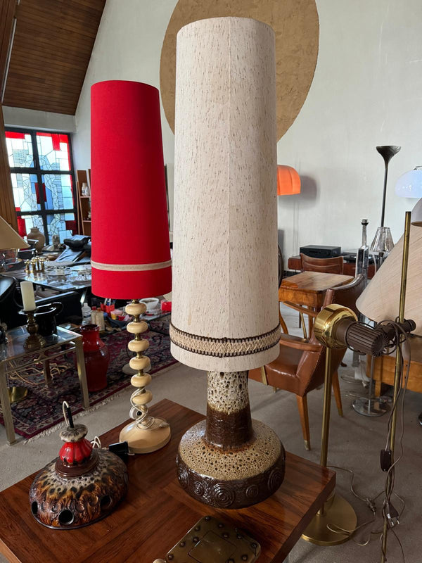 1970s West German Pottery Lamp