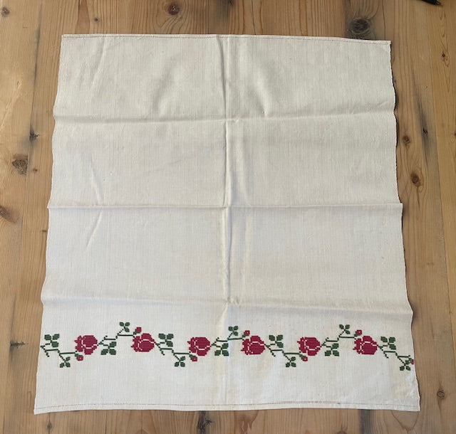 Vintage European Linen Tea Towel  #7322