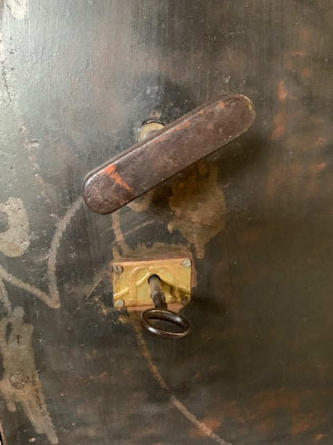 Vintage European Metal Safe #5011