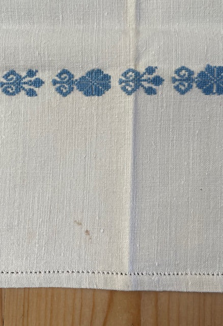 Vintage European Linen Tea Towel  #7325
