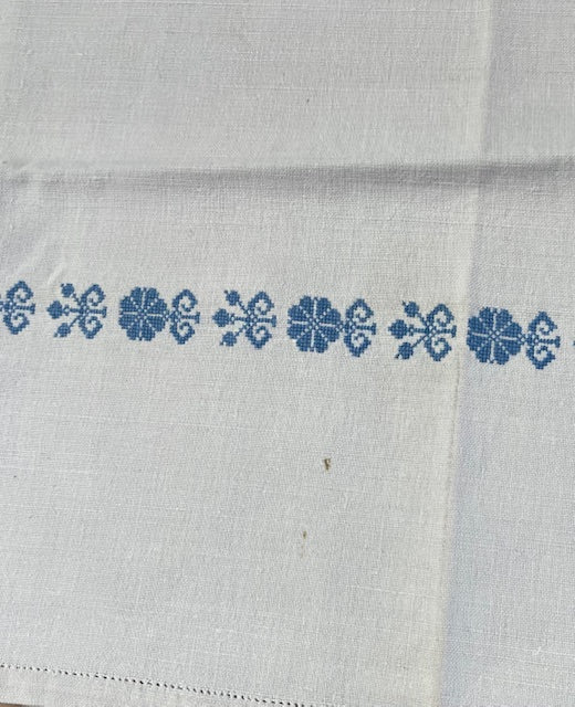 Vintage European Linen Tea Towel  #7326