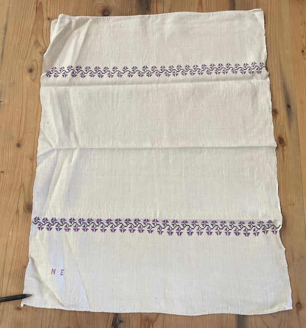 Vintage European Linen Tea Towel  #7327