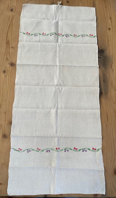 Vintage European Linen Tea Towel  #7328
