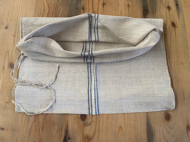 Vintage Blue Stripe Linen/Hemp  Grainsack 1940s  #7331  (Read Information About This Item) (Copy)