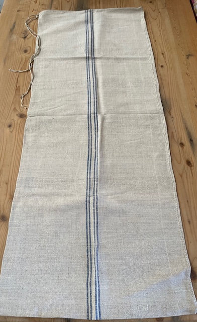 Vintage Blue Stripe Linen/Hemp  Grainsack 1940s  #7331  (Read Information About This Item) (Copy)
