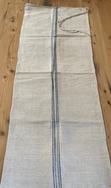 Vintage Blue Stripe Linen/Hemp  Grainsack 1940s  #7331  (Read Information About This Item) (Copy)