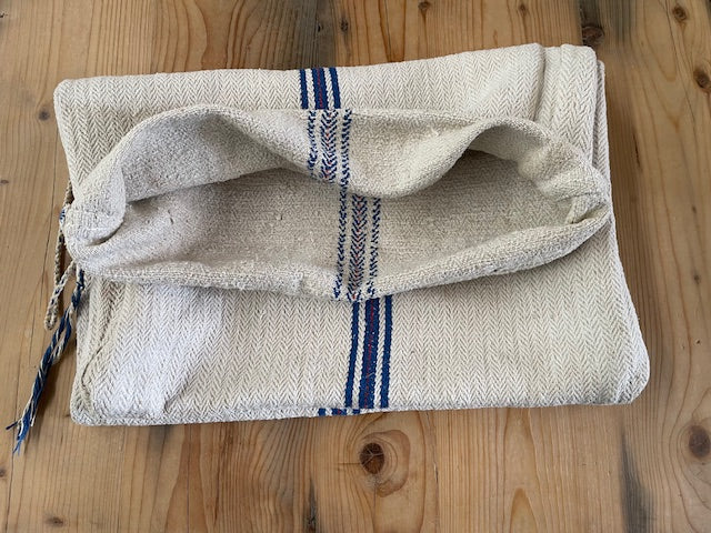 Vintage Blue Stripe Linen/Hemp  Grainsack 1940s  #7334  (Read Information About This Item) (Copy) (Copy) (Copy) (Copy)