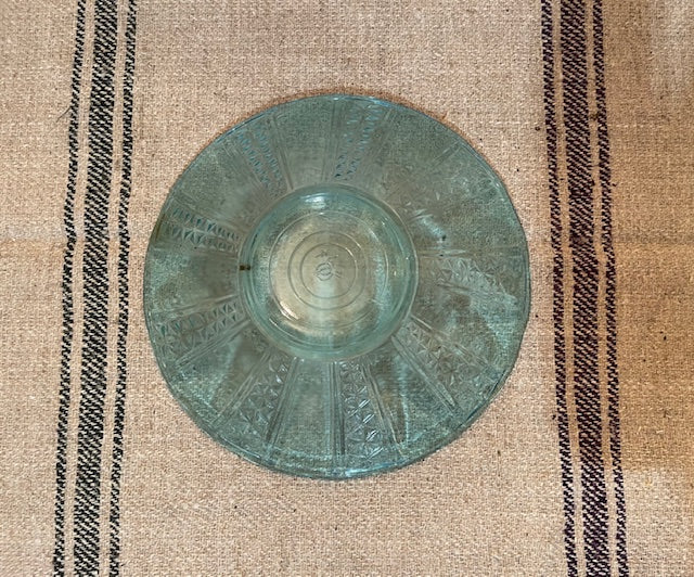 Vintage Hungarian Blue Glass Bowl  #6688