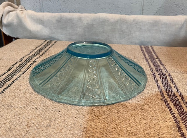 Vintage Hungarian Blue Glass Bowl  #6688