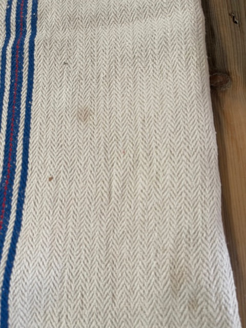 Vintage Blue Stripe Linen/Hemp  Grainsack 1940s  #7334  (Read Information About This Item) (Copy) (Copy) (Copy) (Copy)