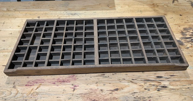 Vintage Wooden Printers Tray #5027