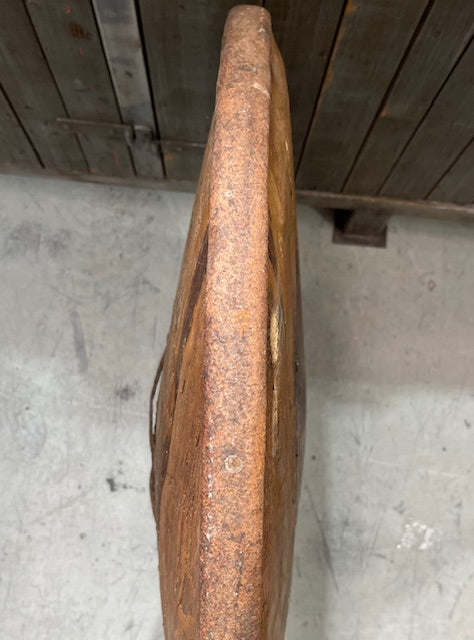 Late 1800s Oak Ox Cart Wheel  # 7355