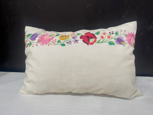 Vintage Hungarian Embroidered Pillow #7374