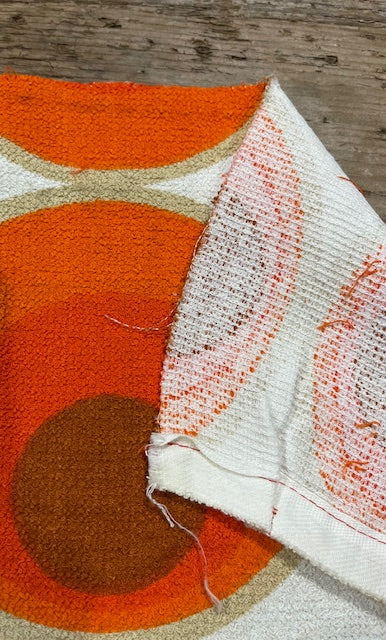 Vintage  Terry Towelling Curtain/ Fabric  #F1187  *Read info*