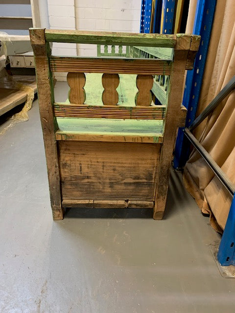 Vintage  Hungarian Box Bench Seat  #5034