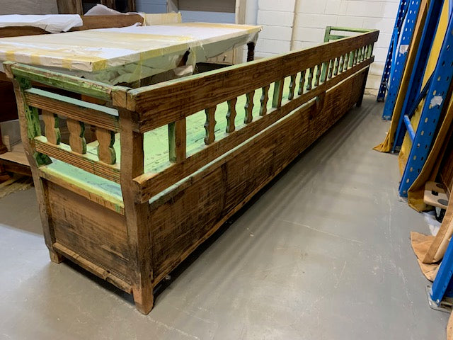 Vintage  Hungarian Box Bench Seat  #5034