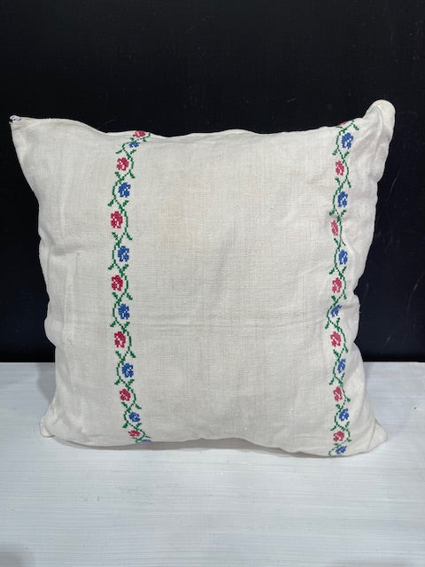 Vintage Hungarian Linen  Pillow #7380