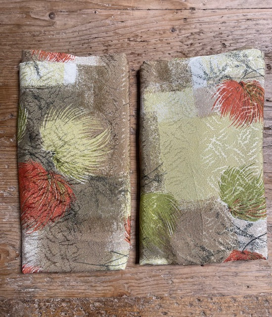 Pair  of 1950s  Curtain/ Fabric  #F663*Read Info*