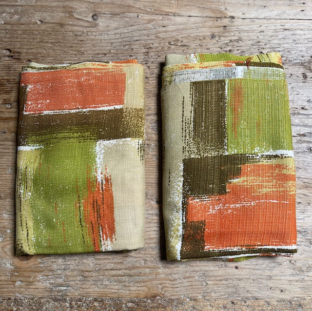 Pair  of 1950s  Curtain/ Fabric  #F664 *Read Info*