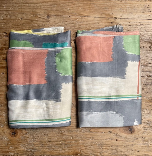 Pair of 1950s  Curtain/ Fabric  #F665 *Read Info*