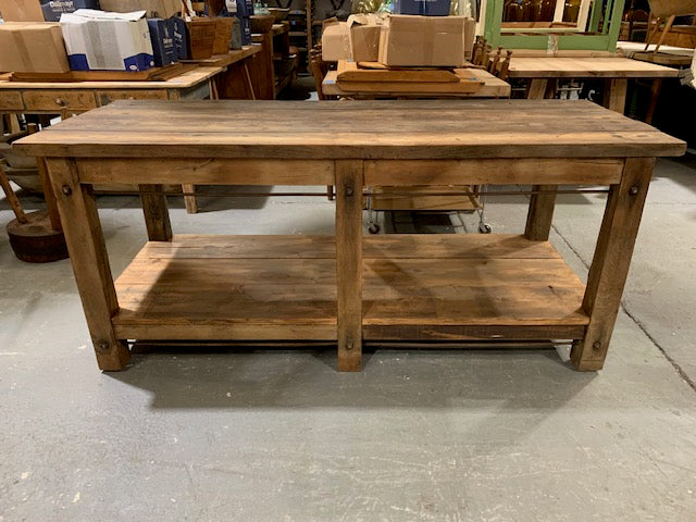 Vintage European Workbench / Kitchen Island #5046  Byron