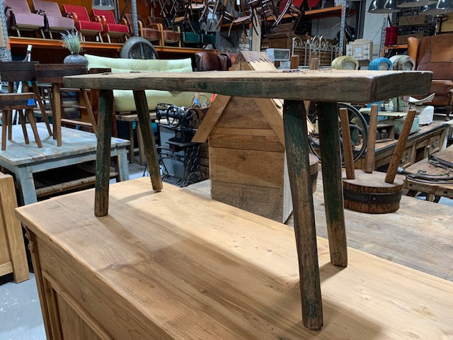 Vintage Hungarian Milking Bench Seat  #5054
