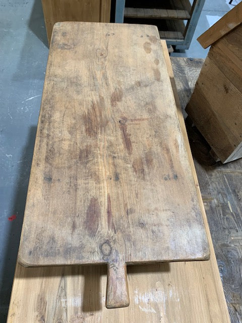 Vintage Wooden Breadboard Serving Table #5056