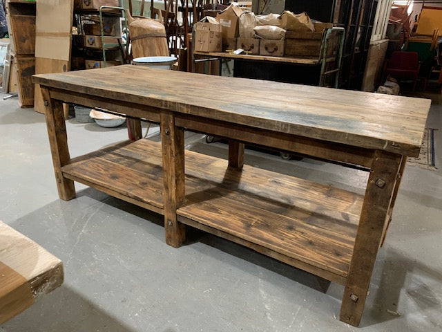 Vintage European Workbench / Kitchen Island #6631