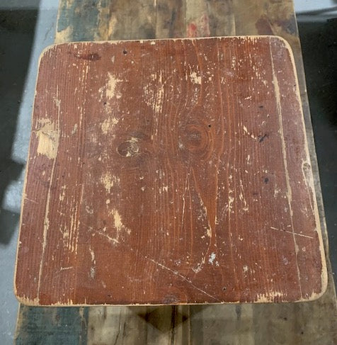 Vintage  European  Wooden Stool  #5066